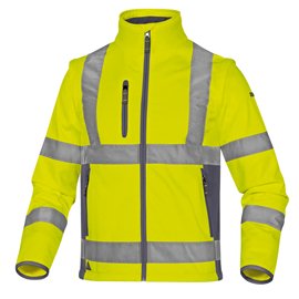 Giacca Softshell Moonlight 2 alta visibilità - poliestere - taglia L - giallo fluo - Deltaplus