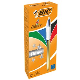 Penna sfera scatto multifunzione 4 Colors Shine - punta 1