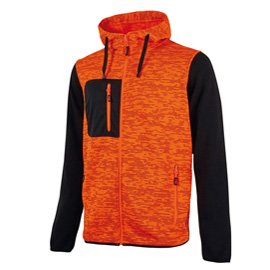 Felpa da lavoro Rainbow - taglia L - arancione fluo - U-Power