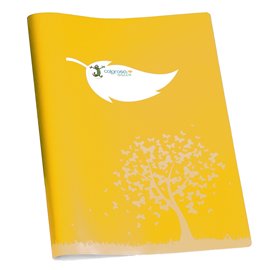 Coprimaxi Green - 21 x 30 cm - carta - 120gr  - c/tasche - giallo - Colorosa