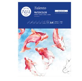 Carta per acquarello Talento - A4 - 300 gr/m2 - MUSA - conf. 10 fogli