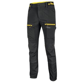 Pantalone Horizon - taglia XL - nero/giallo - U-Power