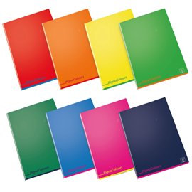 Maxiquaderno Pigna Colours - A4 - 5 mm - c/margine - 42 fogli - 80 gr - Pigna