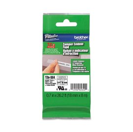 Brother - Nastro di sicurezza - nero/bianco - TZES4 - 18mm x 8mt